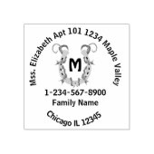 Hoefijzer Homestead Contactgegevens Rubberstempel (Afrduk)