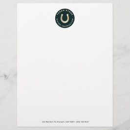 Hoefijzer Horse Letterhead Briefhoofd