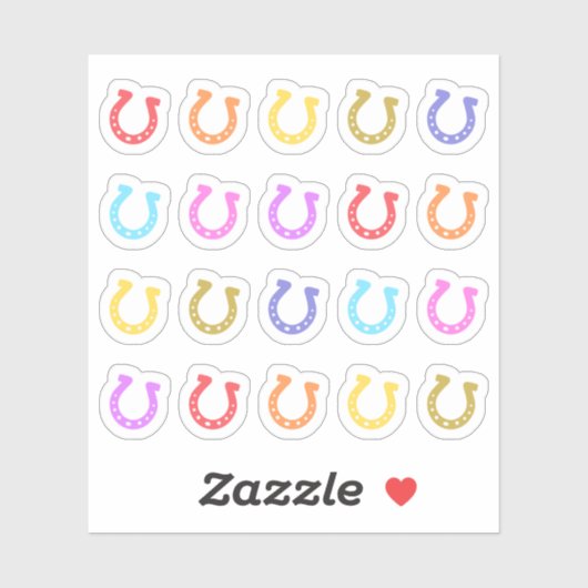 Hoefijzer Horse Show Equestrianism Dierenartsenafs Sticker (Vel)