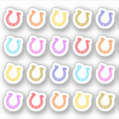 Hoefijzer Horse Show Equestrianism Dierenartsenafs Sticker (Voorkant)