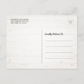 Hoefijzer Hydrangea Weddenschap Opslagdatum FOTO Briefkaart (Achterkant)