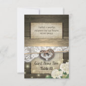 Hoefijzer Hydrangea Wood Bindingnummer Kaart (Voorkant)