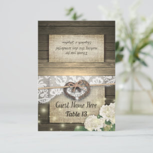 Hoefijzer Hydrangea Wood Bindingnummer Kaart