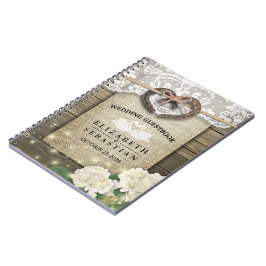 Hoefijzer Hydrangea Wood Country Weddenschap Notitieboek