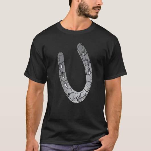Hoefijzer in nood t-shirt (Voorkant)