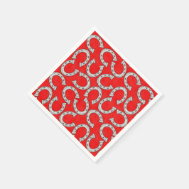 Hoefijzer in servetten