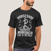 Hoefijzer is het Hoefijzer van het leven in het ka T-shirt (Voorkant)