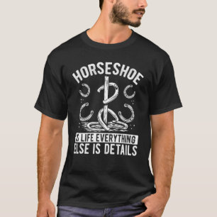 Hoefijzer is het Hoefijzer van het leven in het ka T-shirt