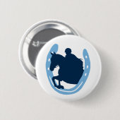 Hoefijzer Jumping Horse Button (Voorkant /achterkant)