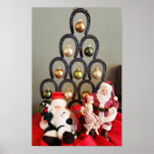 Hoefijzer kerstboom Sinterklaasfotografie Poster (Voorkant)