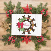 Hoefijzer kerstmis briefkaart