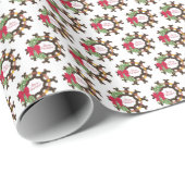 Hoefijzer kerstmis cadeaupapier (Rol Hoek)