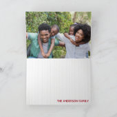 Hoefijzer kerstmis feestdagen kaart (Binnen)