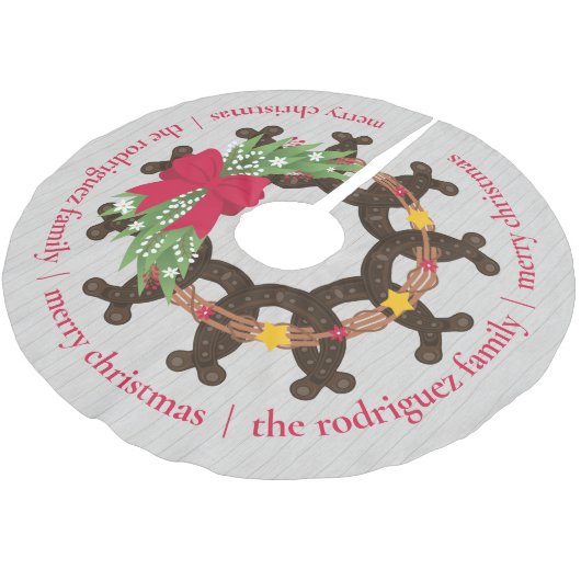 Hoefijzer kerstmis kerstboom rok (Gekanteld)