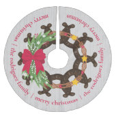 Hoefijzer kerstmis kerstboom rok (Voorkant)