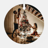 Hoefijzer Kerstmis met Ornament met foto's (Achterkant)