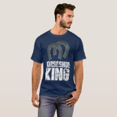 Hoefijzer King Pitching Game Tournament T-shirt (Voorkant volledig)