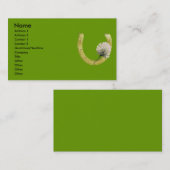 Hoefijzer klaver visitekaartje (Voorkant / Achterkant)