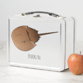 Hoefijzer krab cartoon illustratie (In situ)