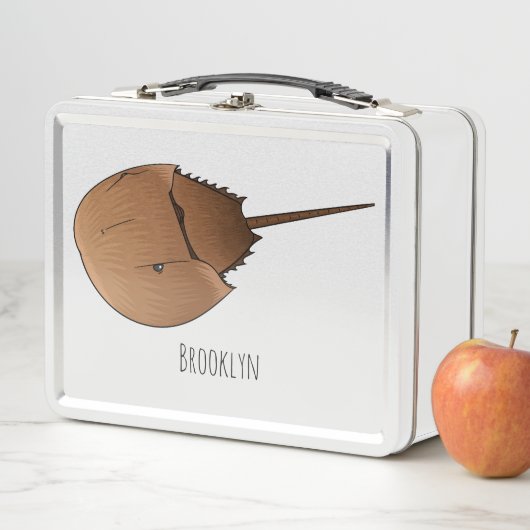 Hoefijzer krab cartoon illustratie (In situ)