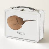 Hoefijzer krab cartoon illustratie (Voorkant)