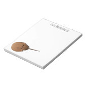 Hoefijzer krab cartoon illustratie notitieblok (Linkerzijde)