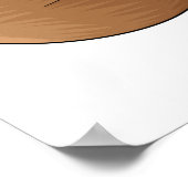 Hoefijzer krab cartoon illustratie poster (Hoek)