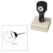 Hoefijzer krab cartoon illustratie rubberstempel (Gestempeld)