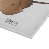 Hoefijzer krab cartoon illustratie snijplank (Hoek)