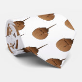 Hoefijzer krab cartoon illustratie stropdas (Opgerold)