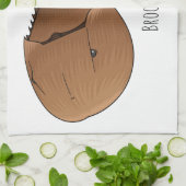 Hoefijzer krab cartoon illustratie theedoek (Gevouwen)