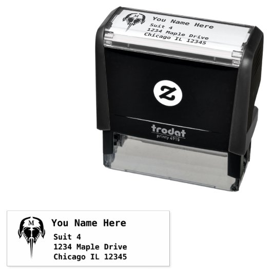 Hoefijzer krab in Tribal Tattoo Return Zelfinktende Stempel (In situ)