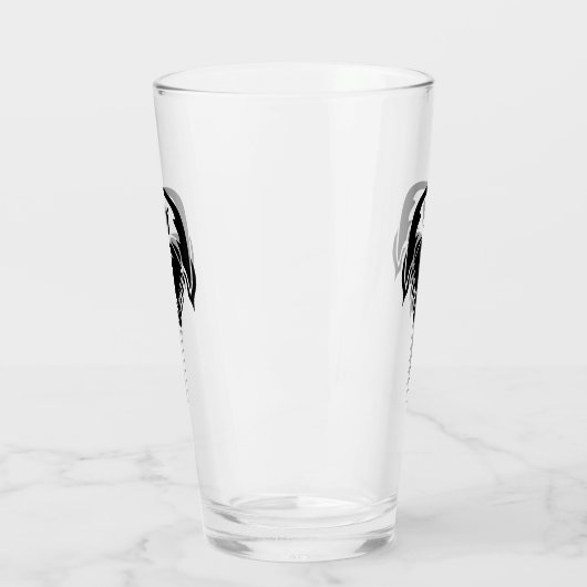 Hoefijzer krab in tribale Tattoo stijl Glas (Links)