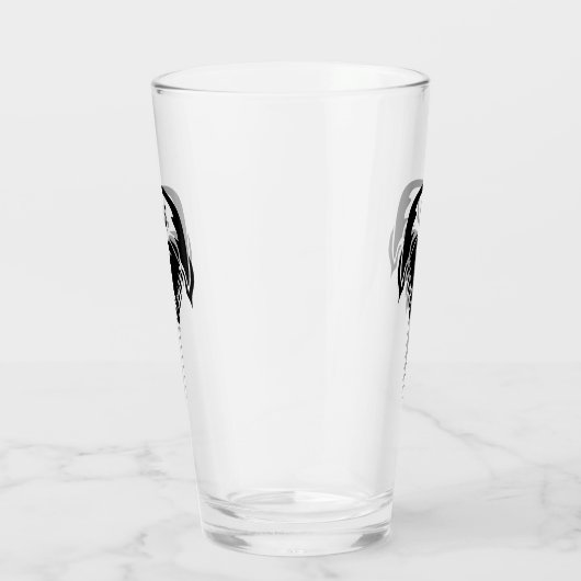 Hoefijzer krab in tribale Tattoo stijl Glas (Rechts)