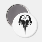 Hoefijzer krab in tribale Tattoo stijl Magneet (Voorkant / Achterkant)