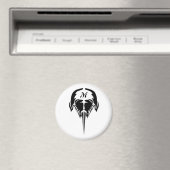 Hoefijzer krab in tribale Tattoo stijl Magneet (Insitu (Vaatwasser))