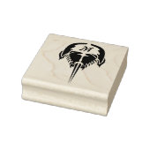 Hoefijzer krab in tribale Tattoo stijl Rubberstempel (Stempel)