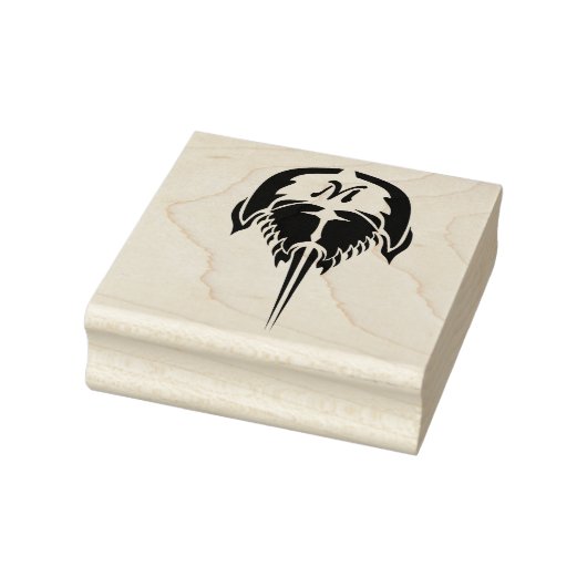 Hoefijzer krab in tribale Tattoo stijl Rubberstempel (Stempel)