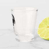 Hoefijzer krab in tribale Tattoo stijl Shot Glas (Rechts)