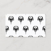 Hoefijzer krab in tribale Tattoo stijl Visitekaartje (Voorkant)