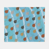 Hoefijzer Krab Ocean Waves Fleece Deken (Voorkant (Horizontaal))