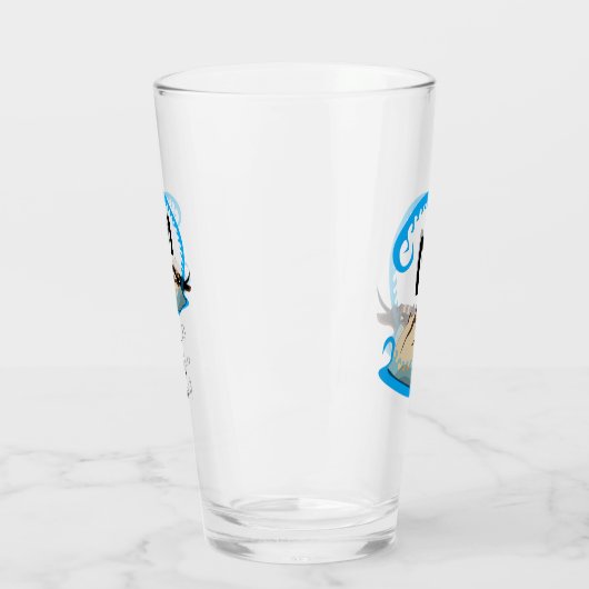 Hoefijzer krab speelt in het watermonogram glas (Links)