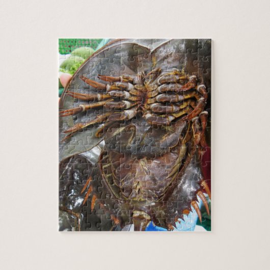 Hoefijzer krab ... Thai Asian Street Food Legpuzzel (Verticaal)