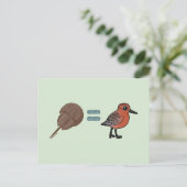 Hoefijzer krabben zijn leven briefkaart (Staand voorkant)