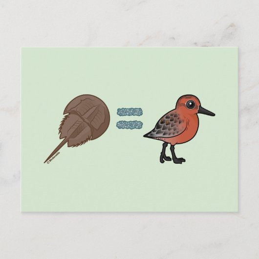 Hoefijzer krabben zijn leven briefkaart (Voorkant)