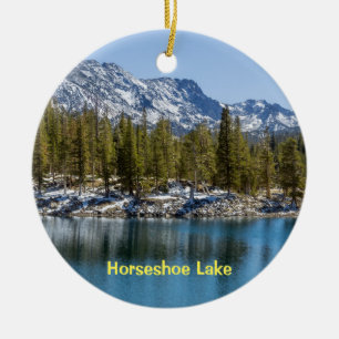 Hoefijzer Lake, Mammoth Lakes, CA Keramisch Ornament
