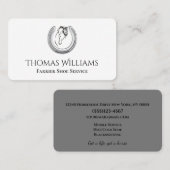 Hoefijzer Logo Paardendienst Visitekaartje (Voorkant / Achterkant)