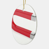 Hoefijzer magneet keramisch ornament (Links)