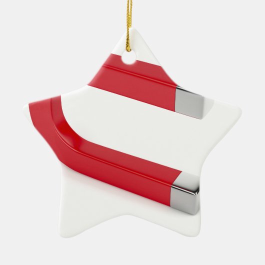 Hoefijzer magneet keramisch ornament (Voorkant)