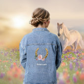 Hoefijzer met Bloemen Denim Jacket